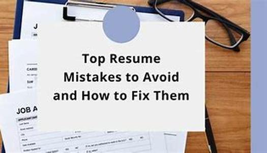 Mistakes To Avoid On Your Resume