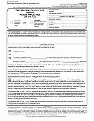 US Patent Application