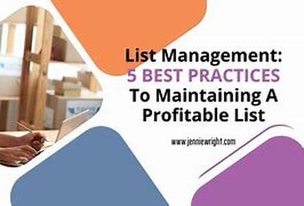 Effective List Management Can Save You Big