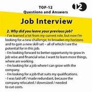 Answer Job Interview Questions