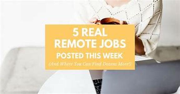 Real Work at Home Jobs