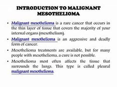 Mesothelioma - What are the treatments