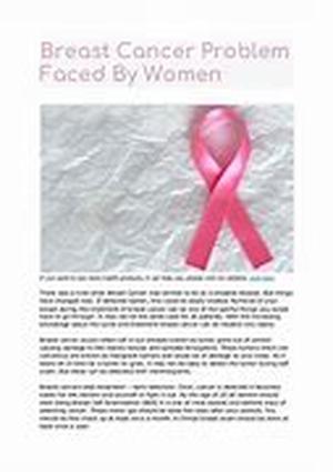 Breast Cancer Information Is Important