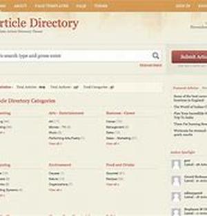 Submitting articles to Article Directories